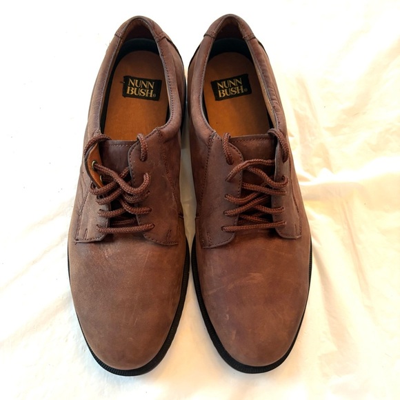 NWOT Nunn Bush Brown Leather Portland Oxford Shoes SZ 12 M